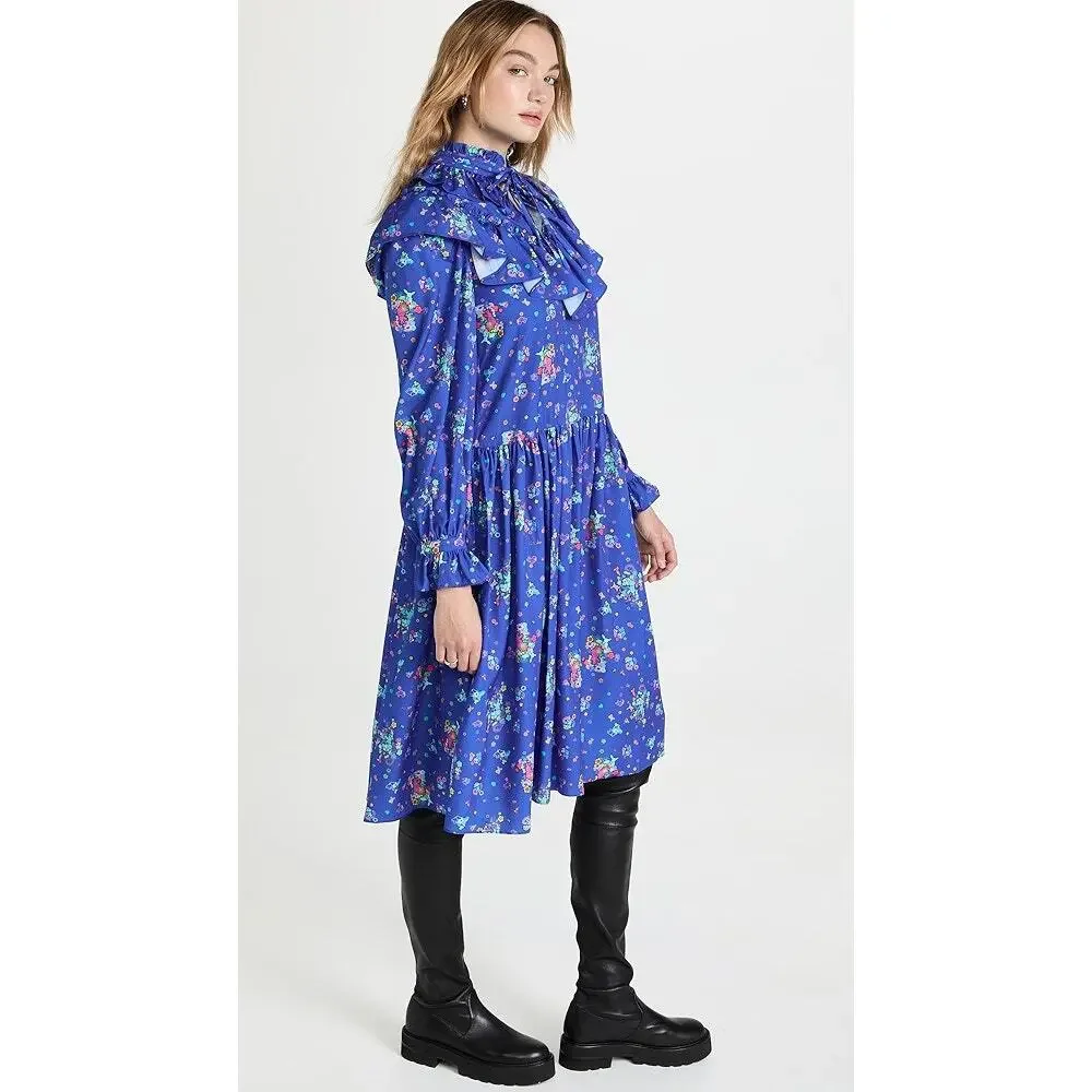 Andersson Bell Flower Bear Print‎ Ruffle Dress Size XS